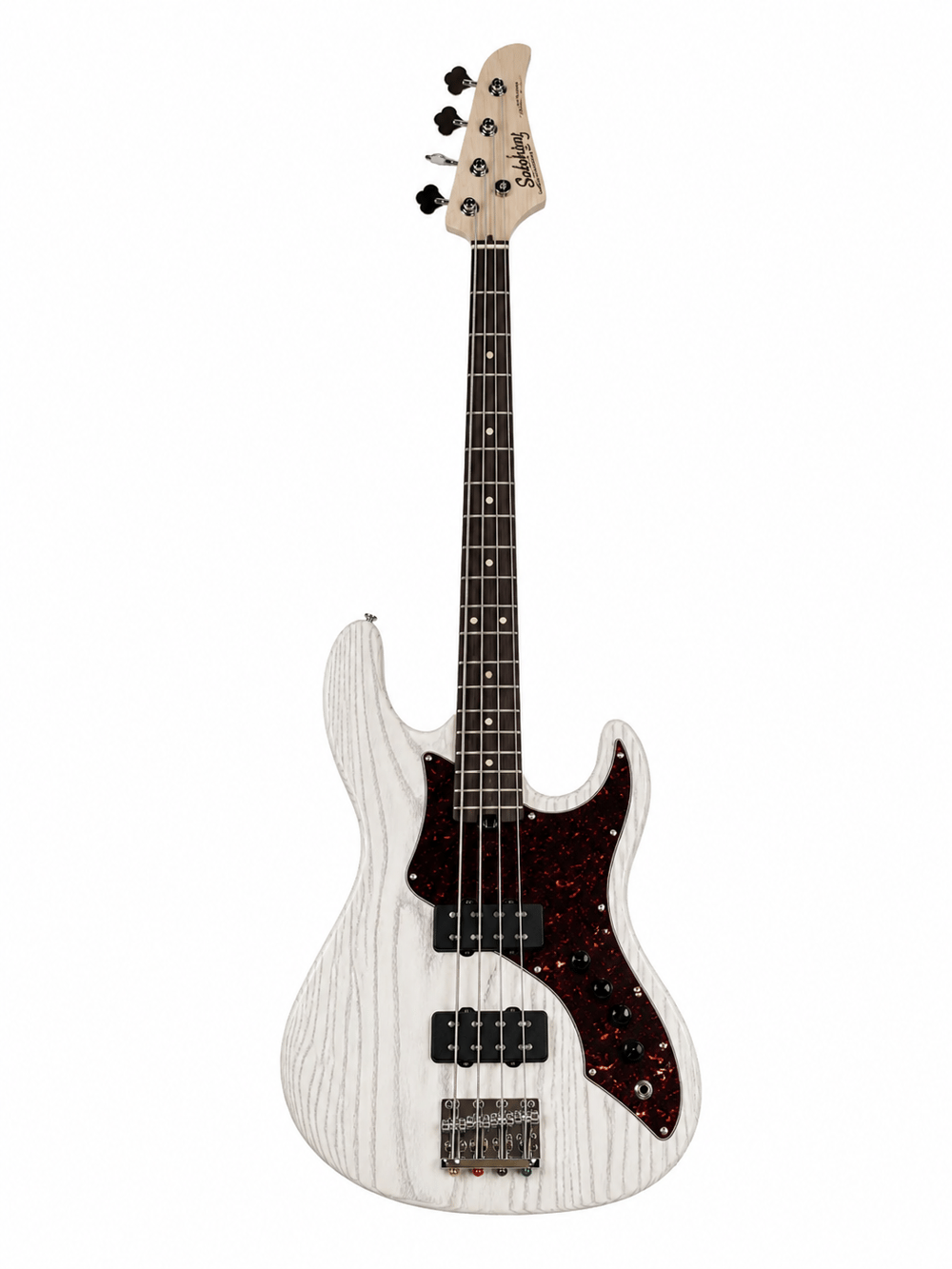 Soloking MJ-1 Custom Bas Gitar Transparent White Roasted Maple Neck (Gigbag Dahil)