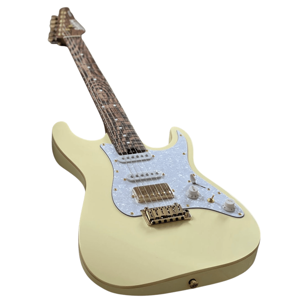 Soloking MS-1 Classic Elektro Gitar Vintage White Wenge Neck (Gigbag Dahil)