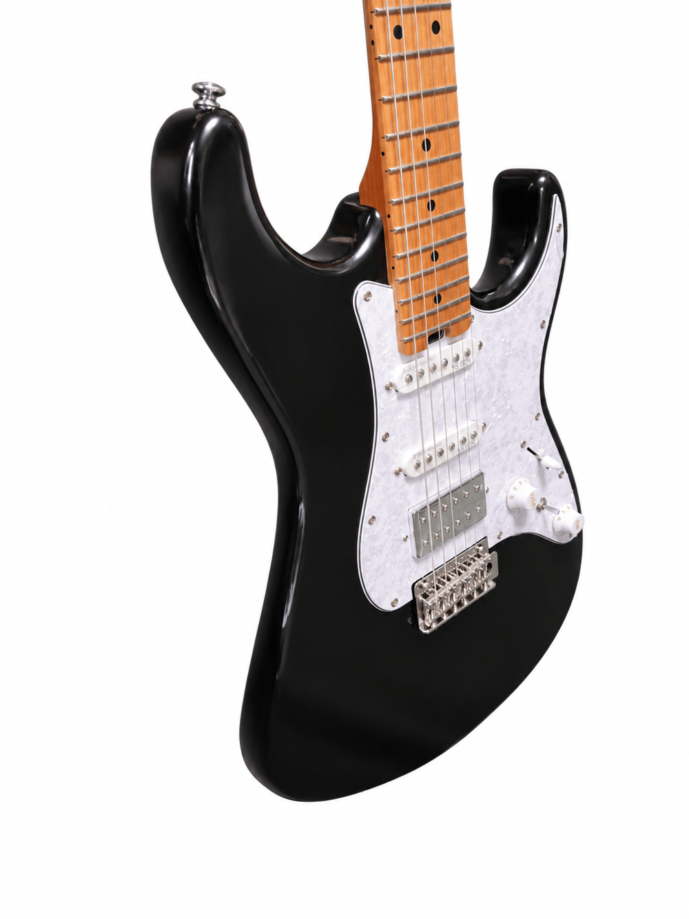Soloking MS-1 Classic Metallic Black Elektro Gitar (Gigbag Dahil)