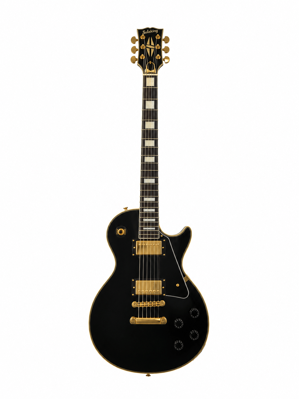 Soloking SLC60 Black Beauty Gold Elektro Gitar (Gigbag Dahil)