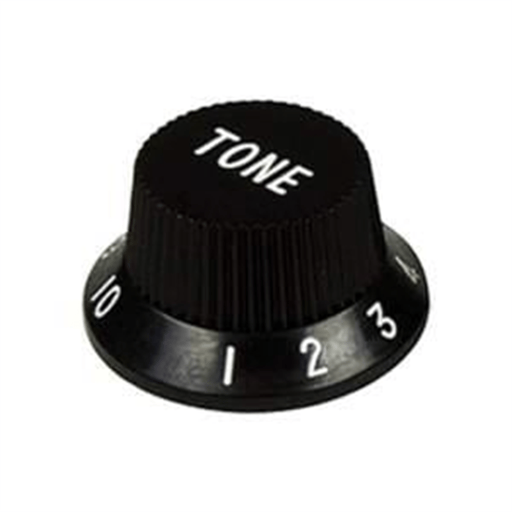Valencia PNB1TBK Gitar Ton Düğme Başlığı Plastik Siyah Dr.Parts