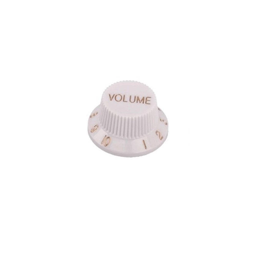 Valencia PNB1VWT Gitar Volum Düğme Başlığı Plastik Beyaz Dr.Part