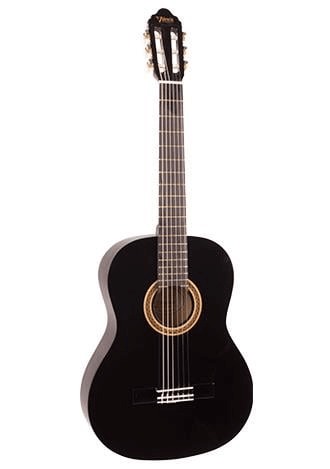 Valencia VC101TBK Klasik Gitar 1/4 Siyah