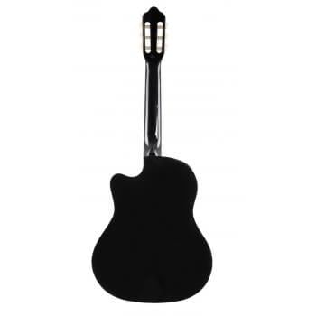 Valencia VC104TCBK Klasik Gitar Siyah Cutaway Sap Çelikli 4/4