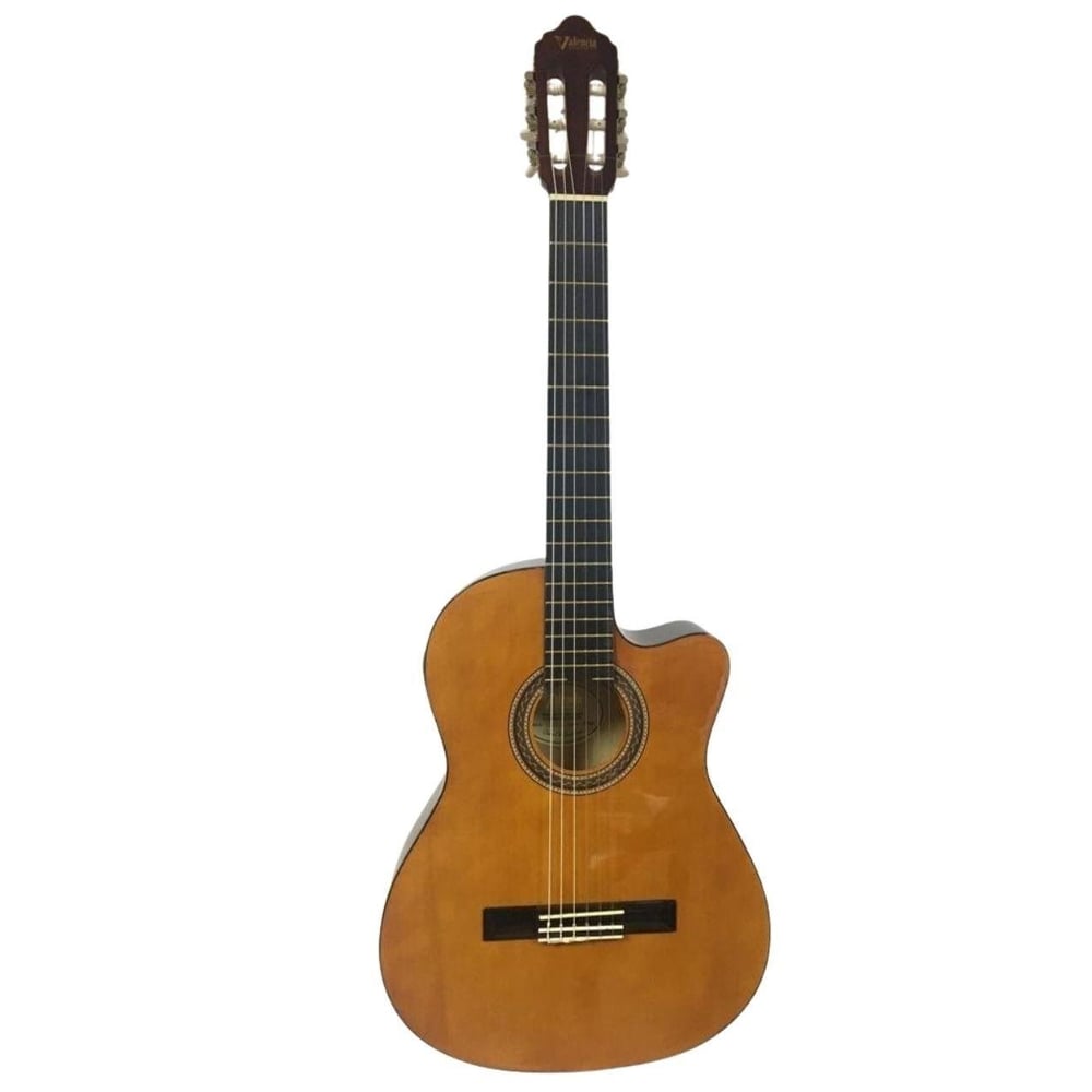 Valencia VC104TCVT Elektro Klasik Gitar 4/4 Naturel Sap Çelikli