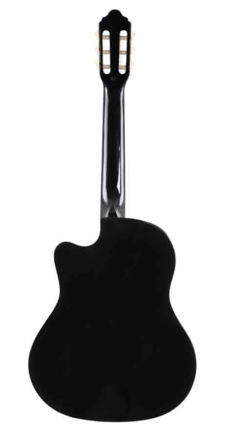 Valencia VC104THNCBK Klasik Gitar 4/4 Siyah Sap Çelikli İnce Kasa