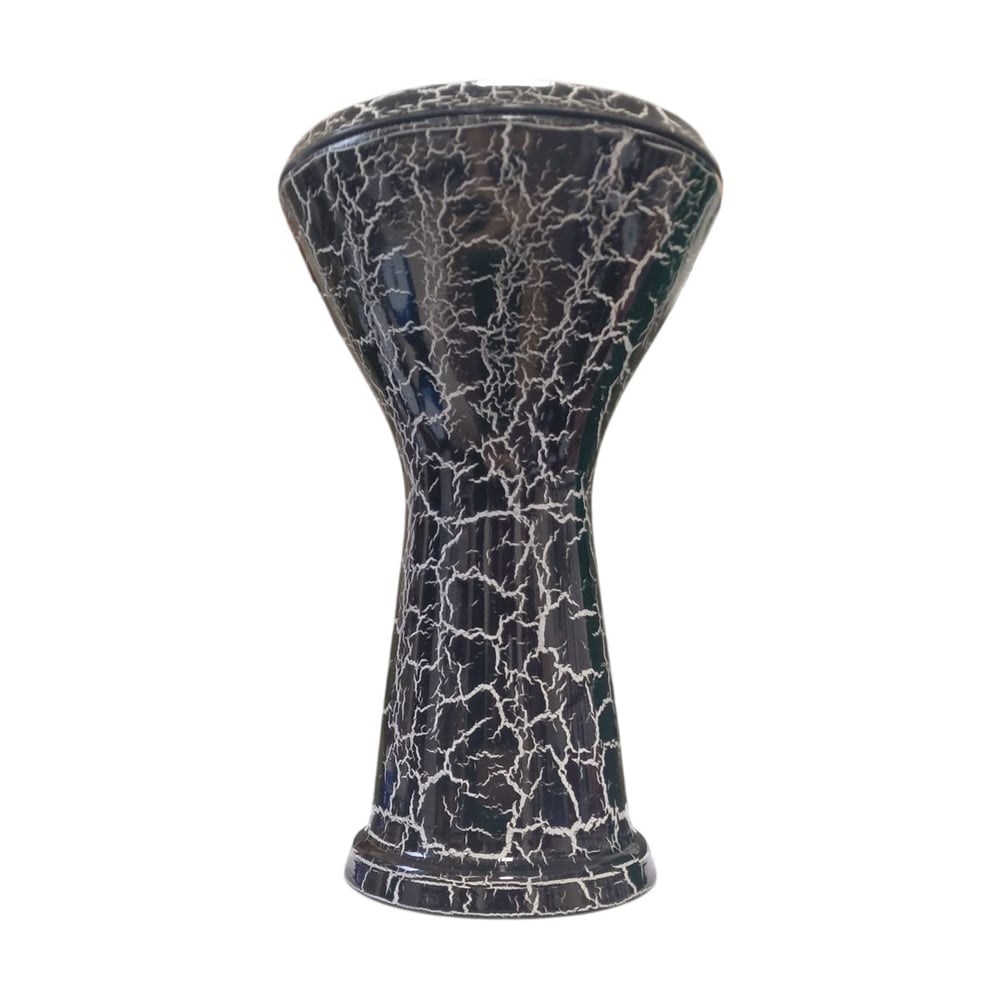 VD Darbuka Çatlak Siyah 22 cm 8 Vidalı Alüminyum