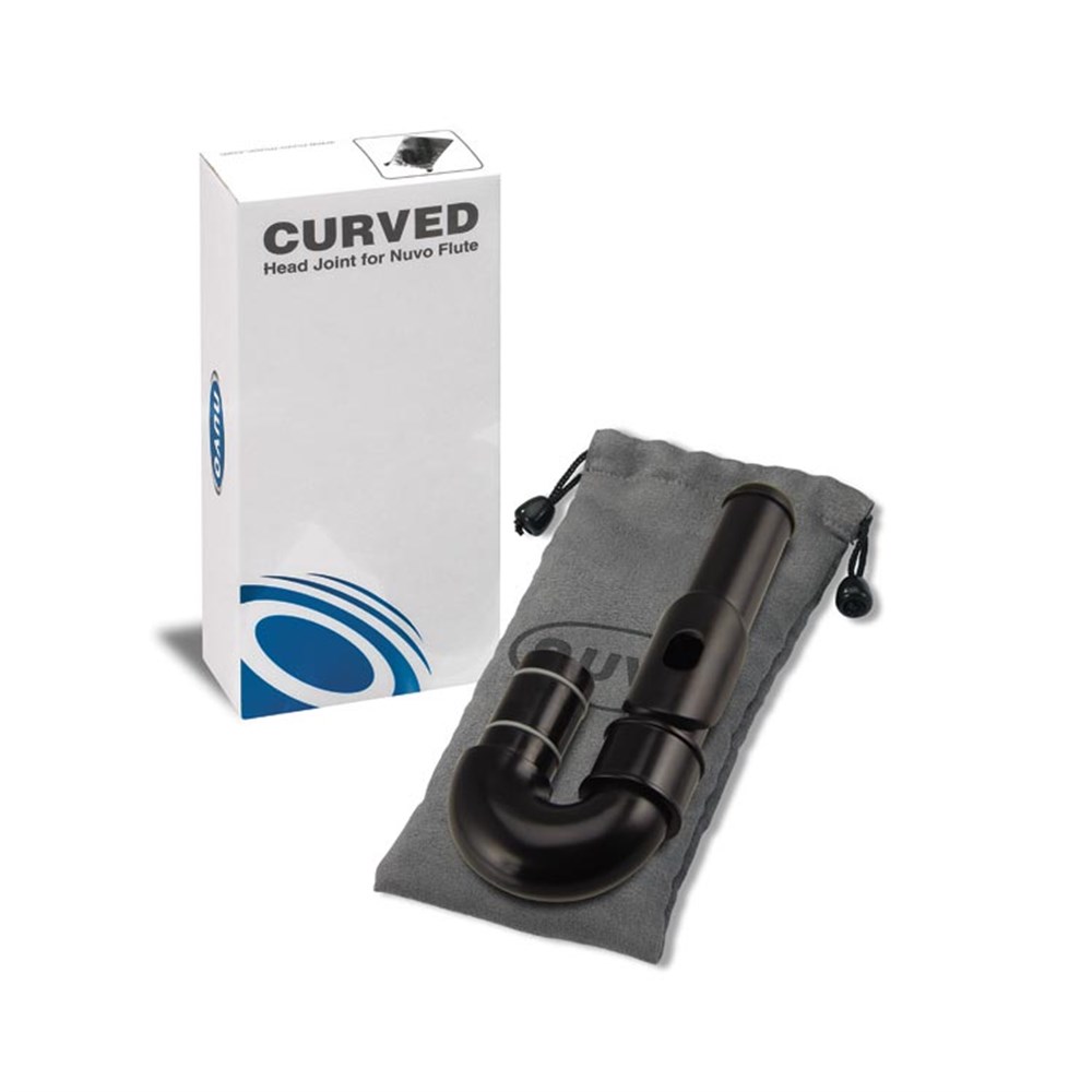 NUVO N230CHBK Ayarlanabilir Eğri Yan Flüt Başlığı Siyah (Lip Plate + Taşıma Kesesi)