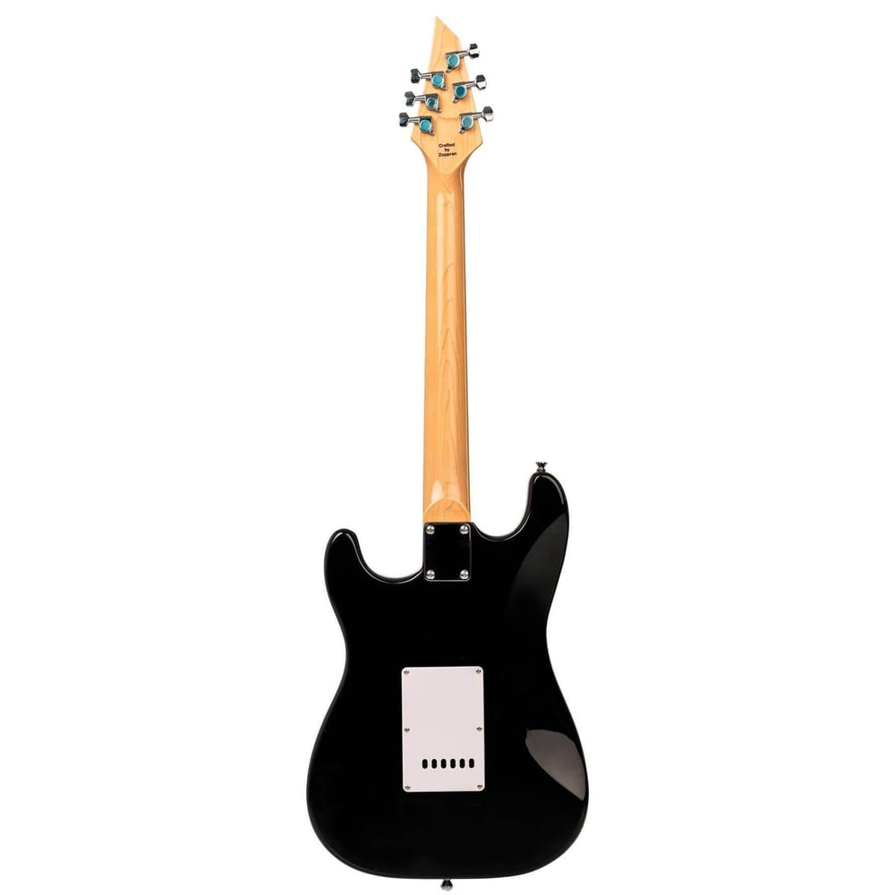 Zoppran Carneville ZX4BK Elektro Gitar Başlangıç Seti (Elektro Gitar + Yedek Tel + Tuner + Askı + Pena + Kılıf + Amfi + Kablo) 