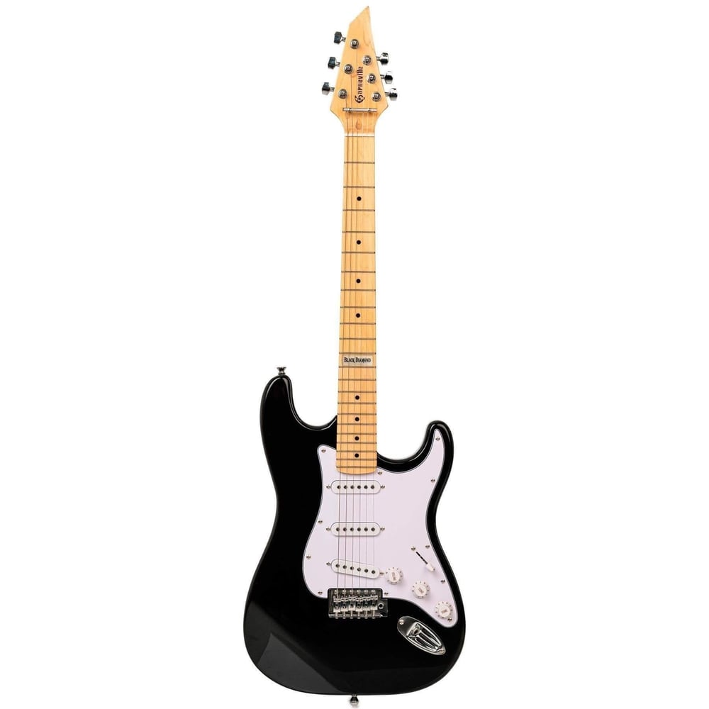 Zoppran Carneville ZX4BK Elektro Gitar Başlangıç Seti (Elektro Gitar + Yedek Tel + Tuner + Askı + Pena + Kılıf + Amfi + Kablo) 