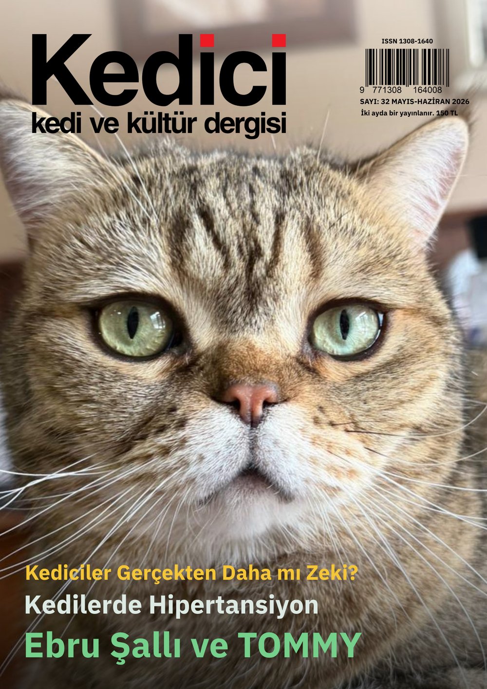 Kedici Kedi ve Kültür Dergisi Sayı: 32 Mayıs-Haziran 2026