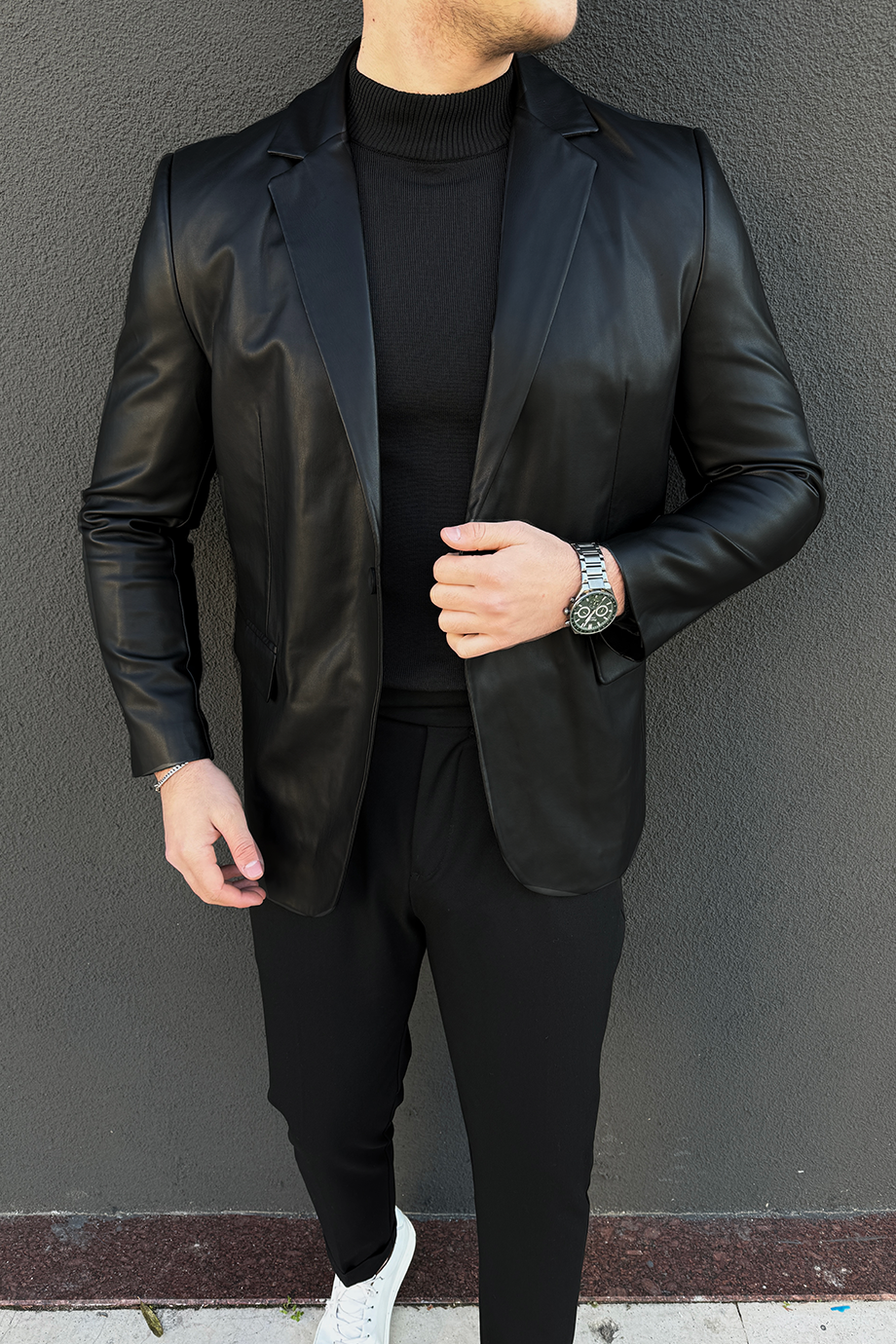 DERİ BLAZER CEKET