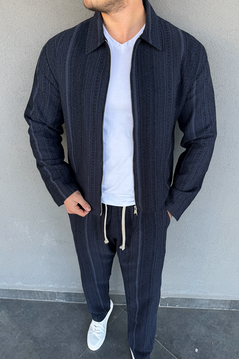 LACİVERT CEKET-PANTALON TAKIM