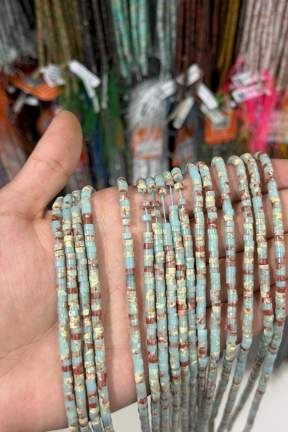 Agalmatolite Taşı Dore Kesim Parlak 4x2mm Doğal Taş Dizi [AA]