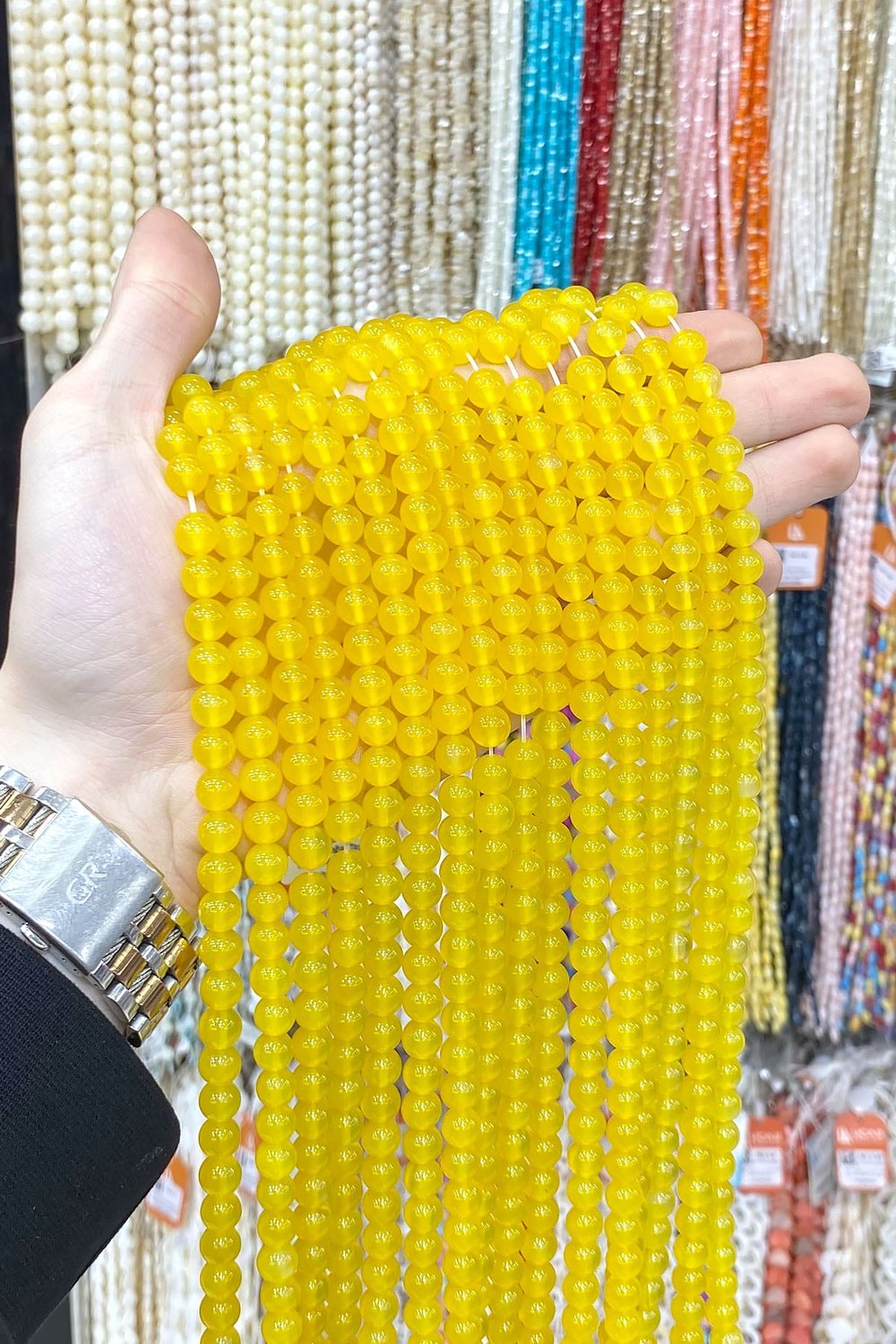 Akik Taşı Küre Kesim 8mm Doğal Taş Dizi [B+]