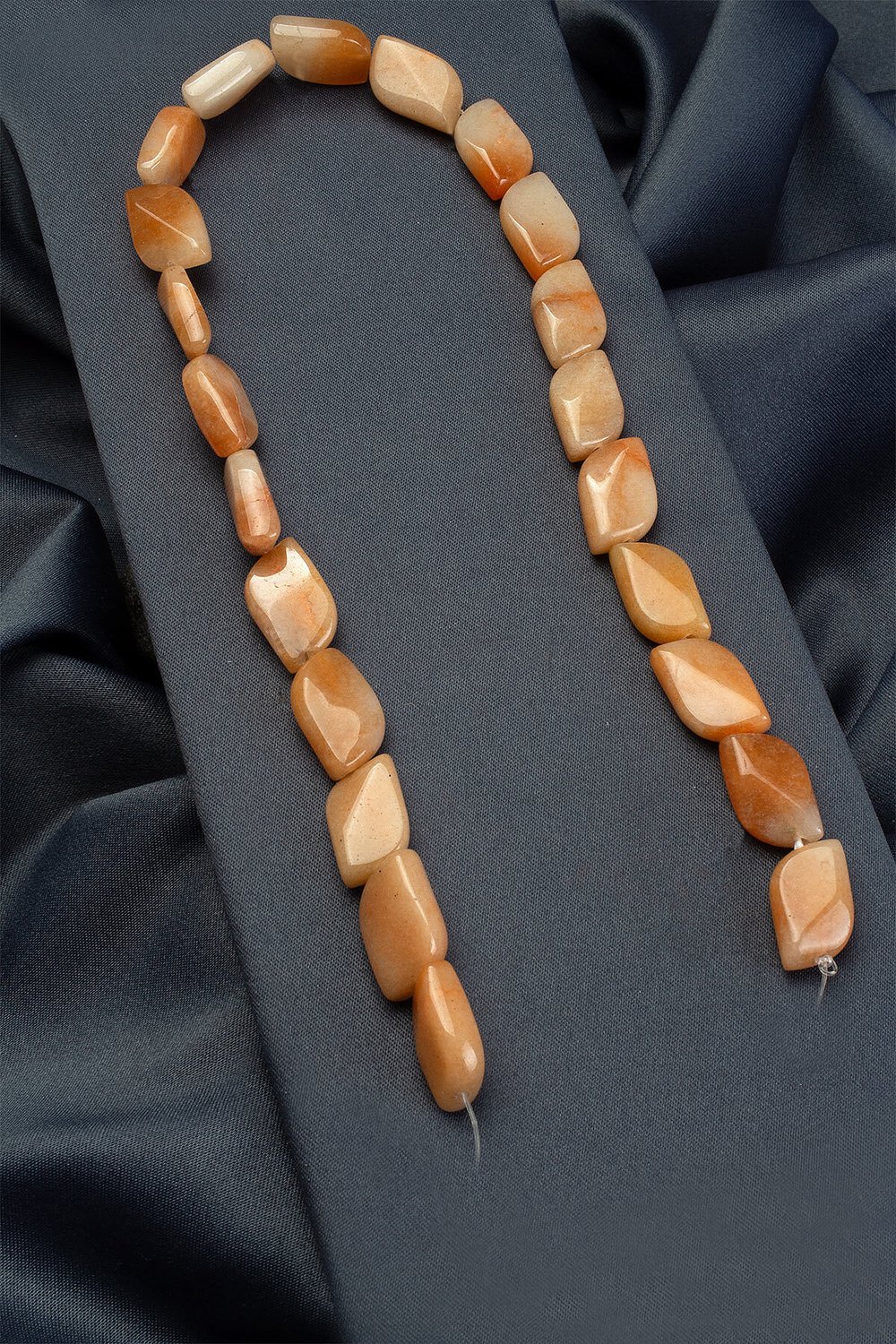 Agate Stone Shiny Orange Special-Cut 12x19mm