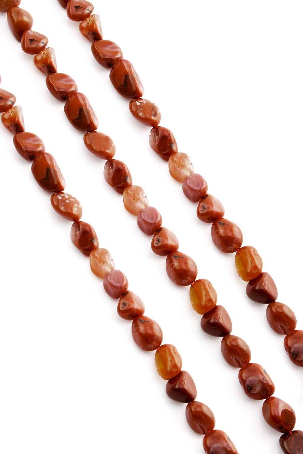 Agate Natural Stone Tumbler Cut 10x13mm String Of Beads