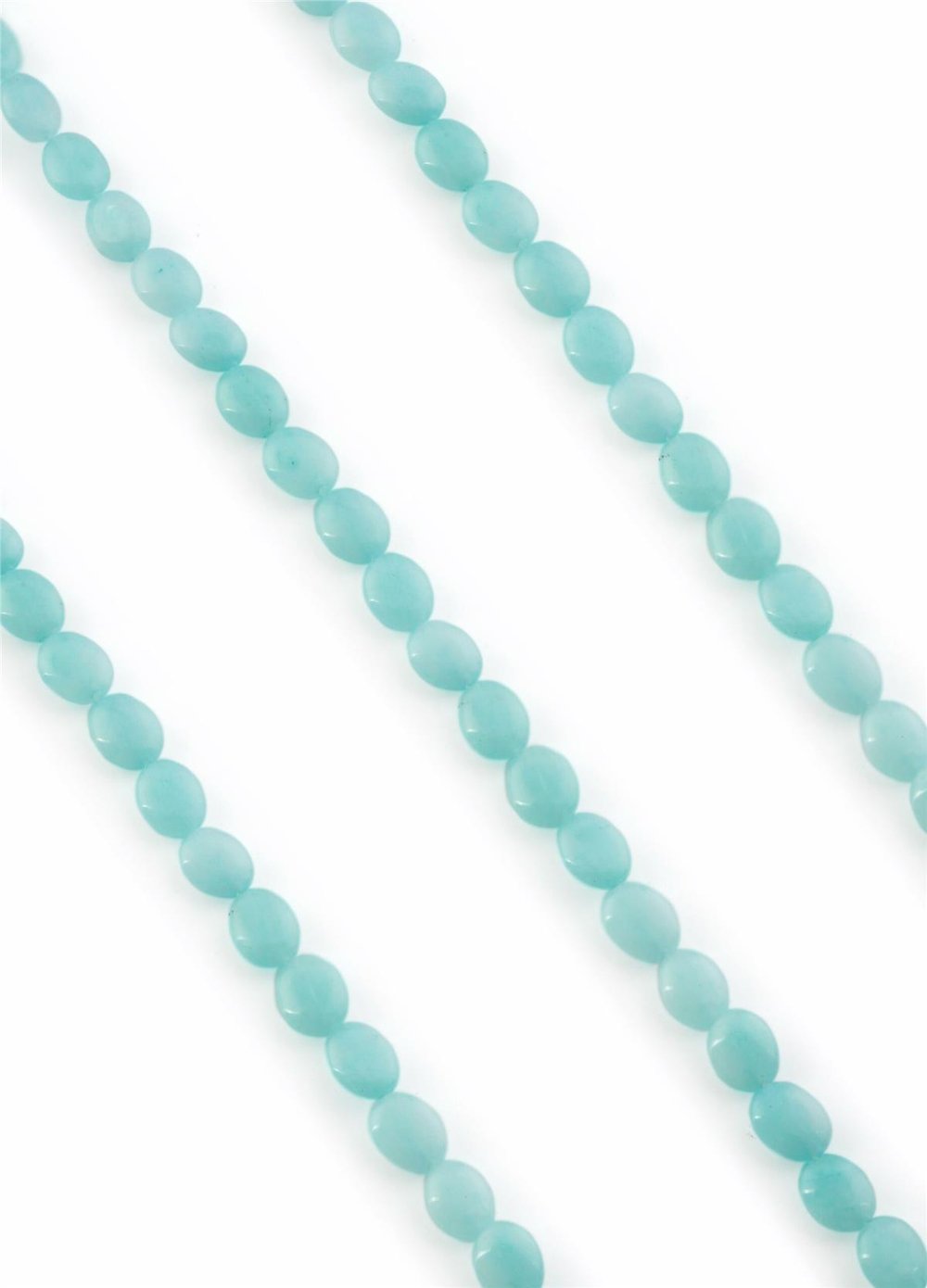 Amazonite Natural Stone Oval Cut 8x10mm String Of Beads