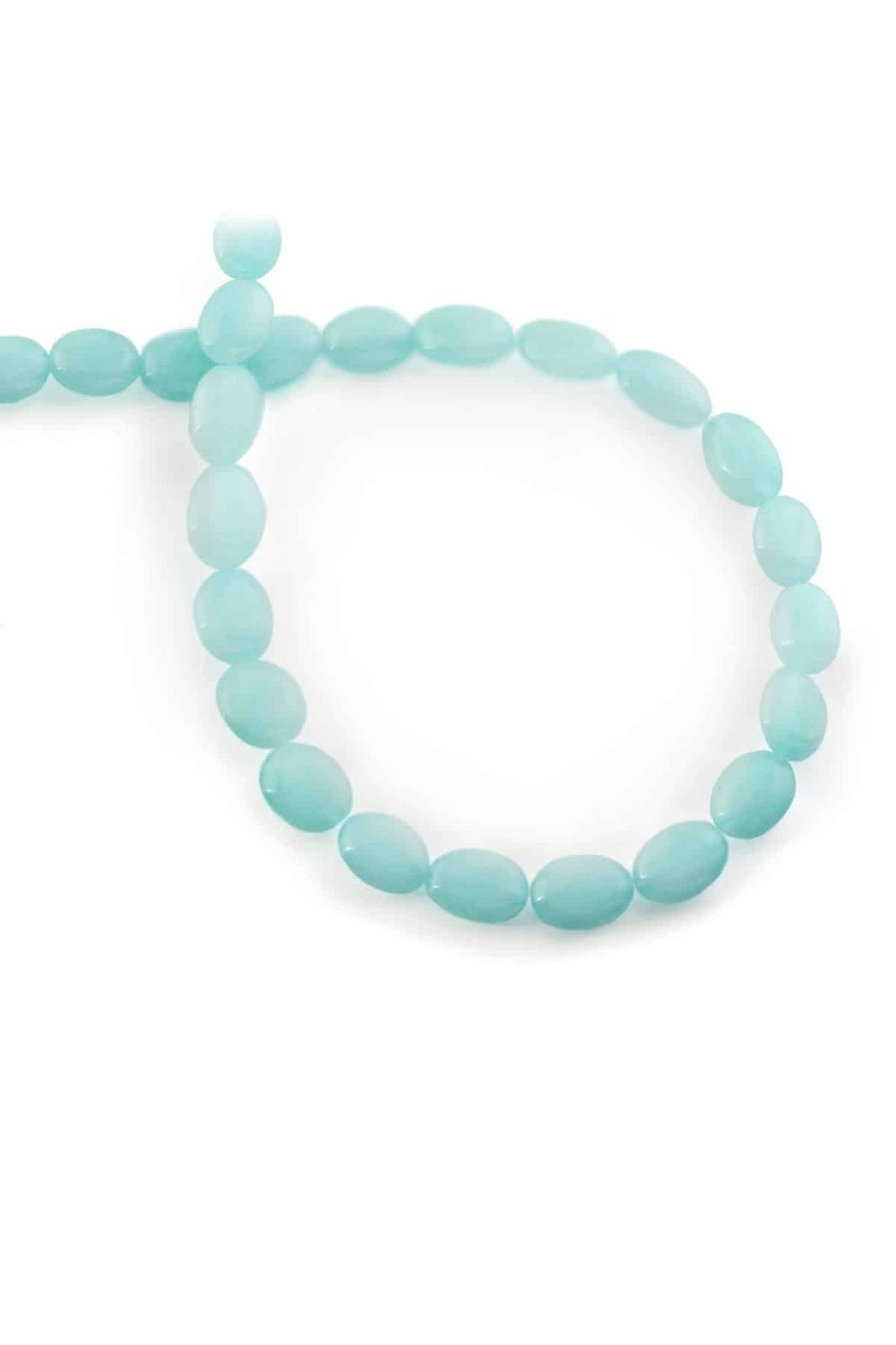 Amazonite Natural Stone Oval Cut 8x10mm String Of Beads