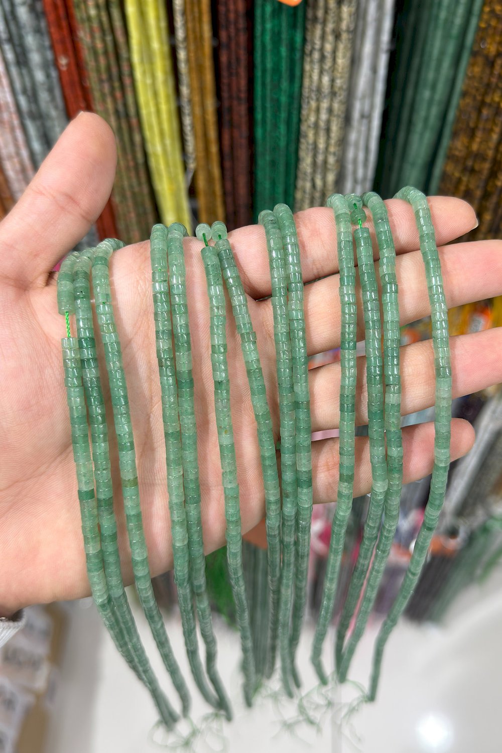 Aventurin Taşı Dore Kesim 4x2mm Doğal Taş Dizi