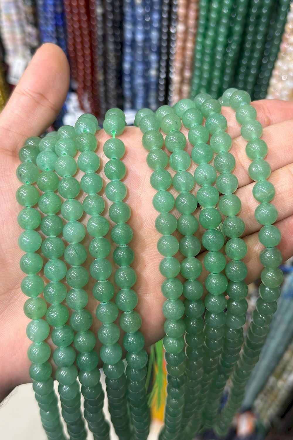 Aventurin Taşı Küre Kesim 8mm Doğal Taş Dizi