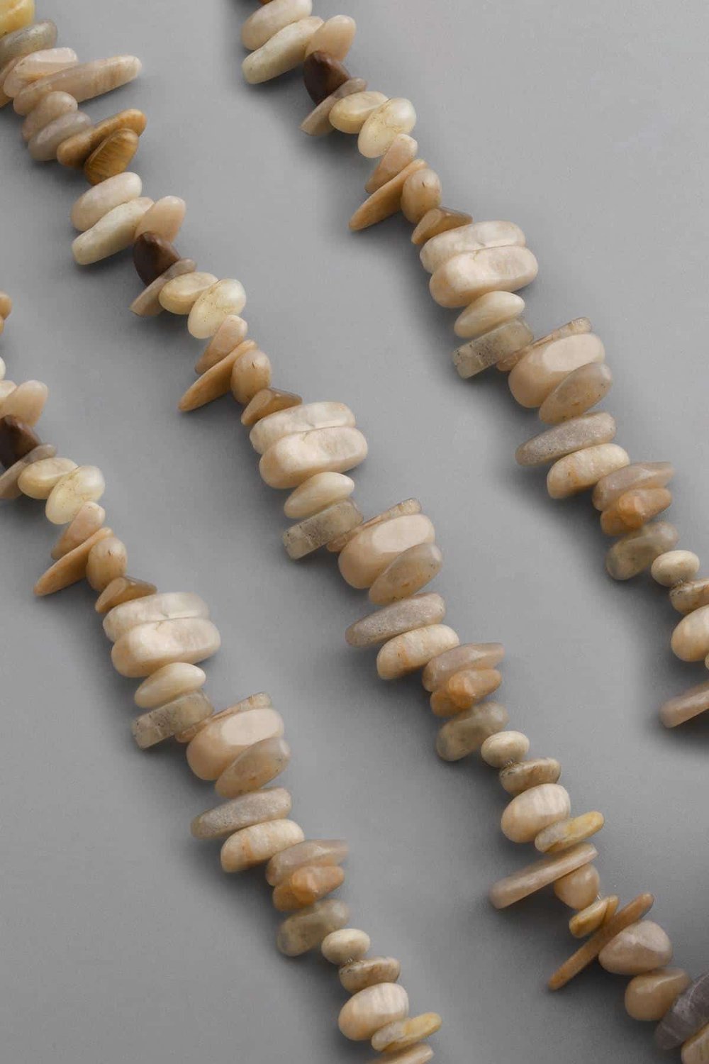 Ay Taşı Diş Kesim Parlak Sarı 18x6mm Doğal Taş Dizi [AA]