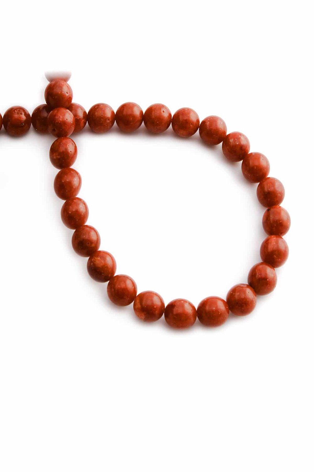 Bambu Mercan Taşı Küre Kesim 8mm Doğal Taş Dizi