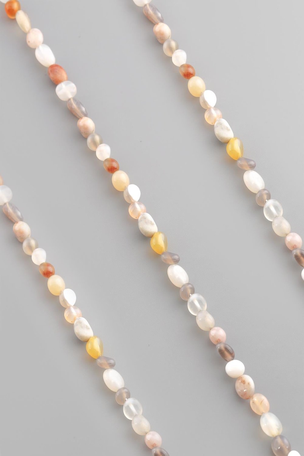 Bostvana Agate Natural Stone Tumbler Cut 6x8mm String Of Beads [AB+]
