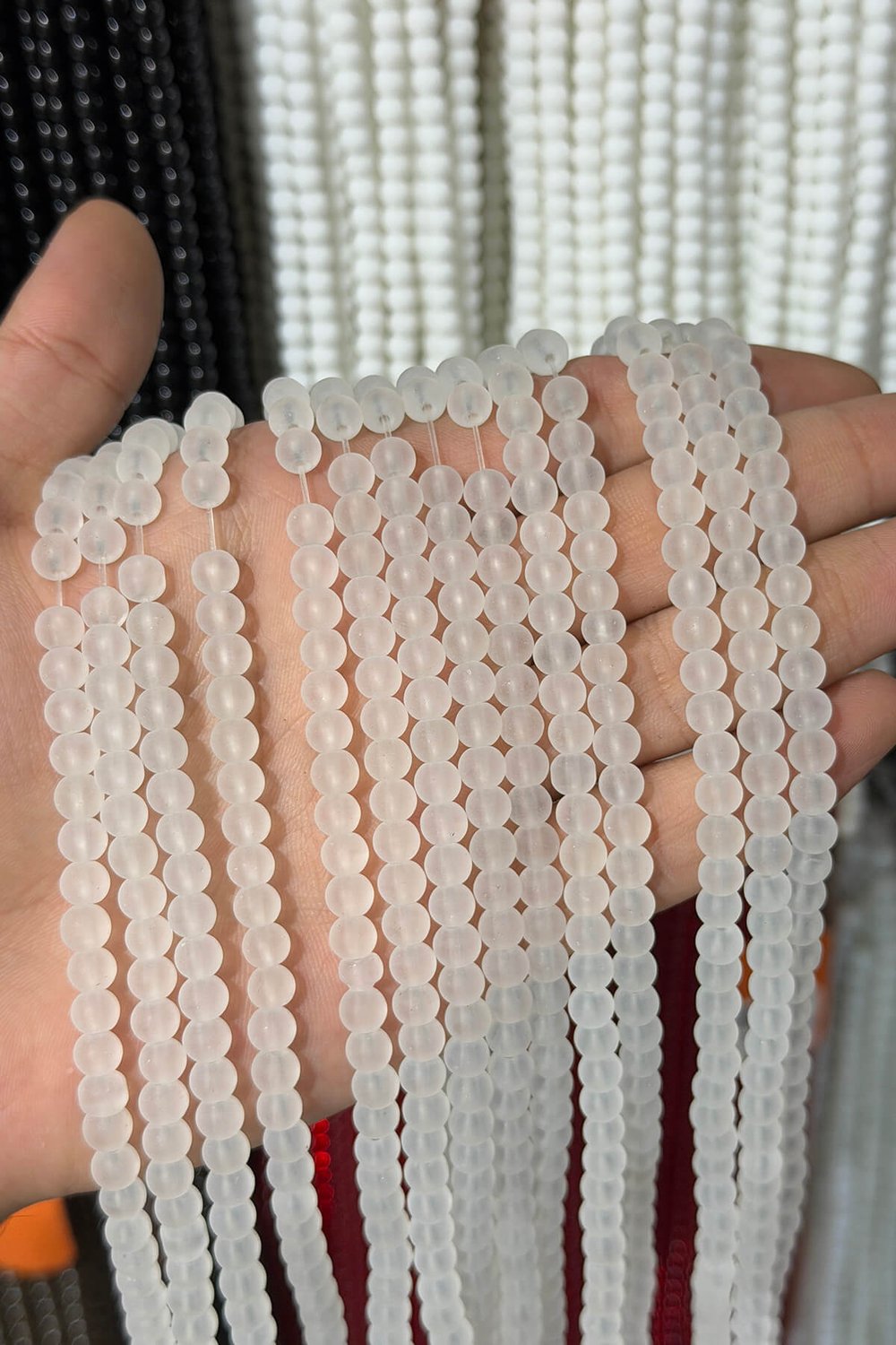 Cam Küre Kesim Mat Beyaz 6mm Dizi