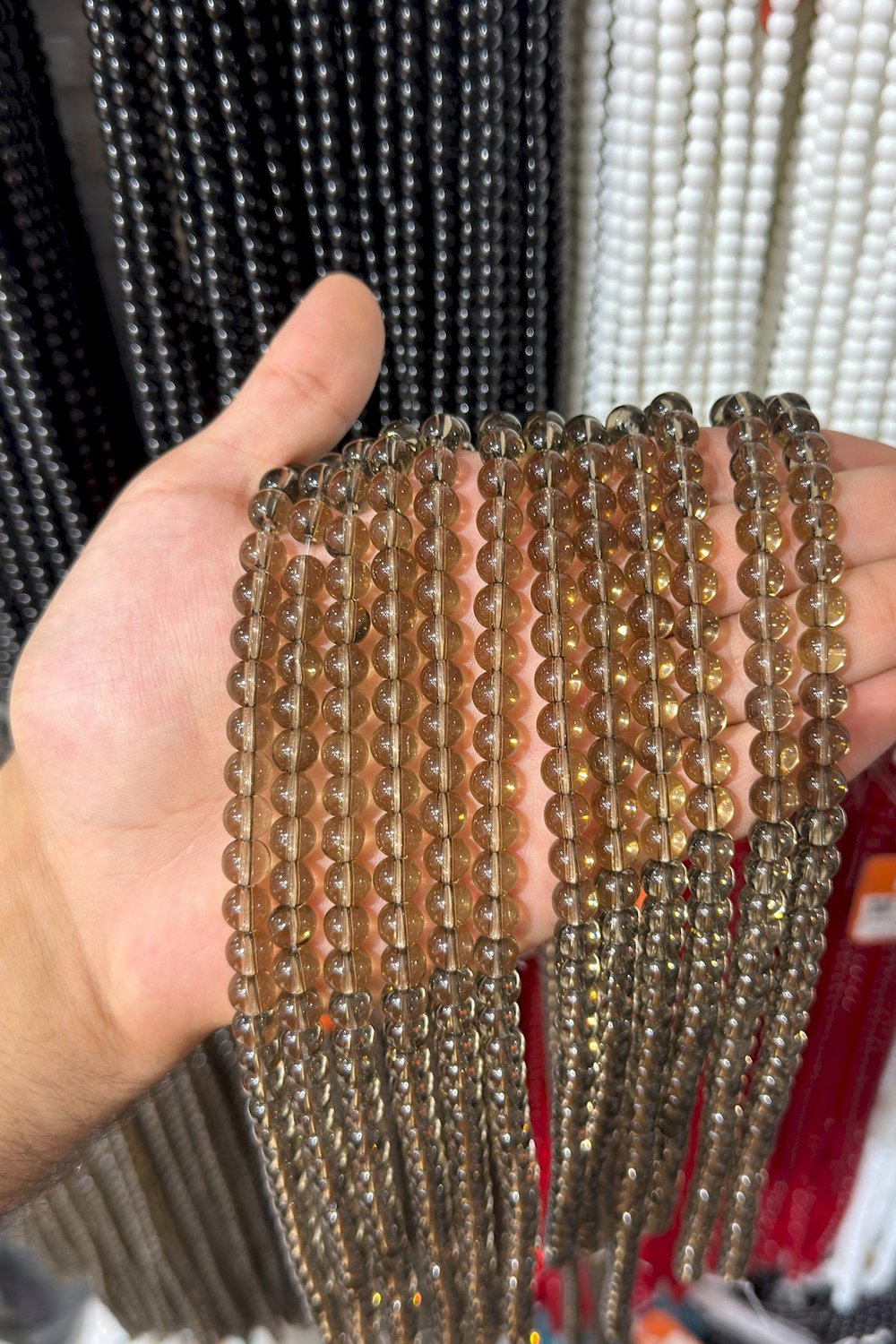 Cam Küre Kesim Parlak Gri 8mm Dizi
