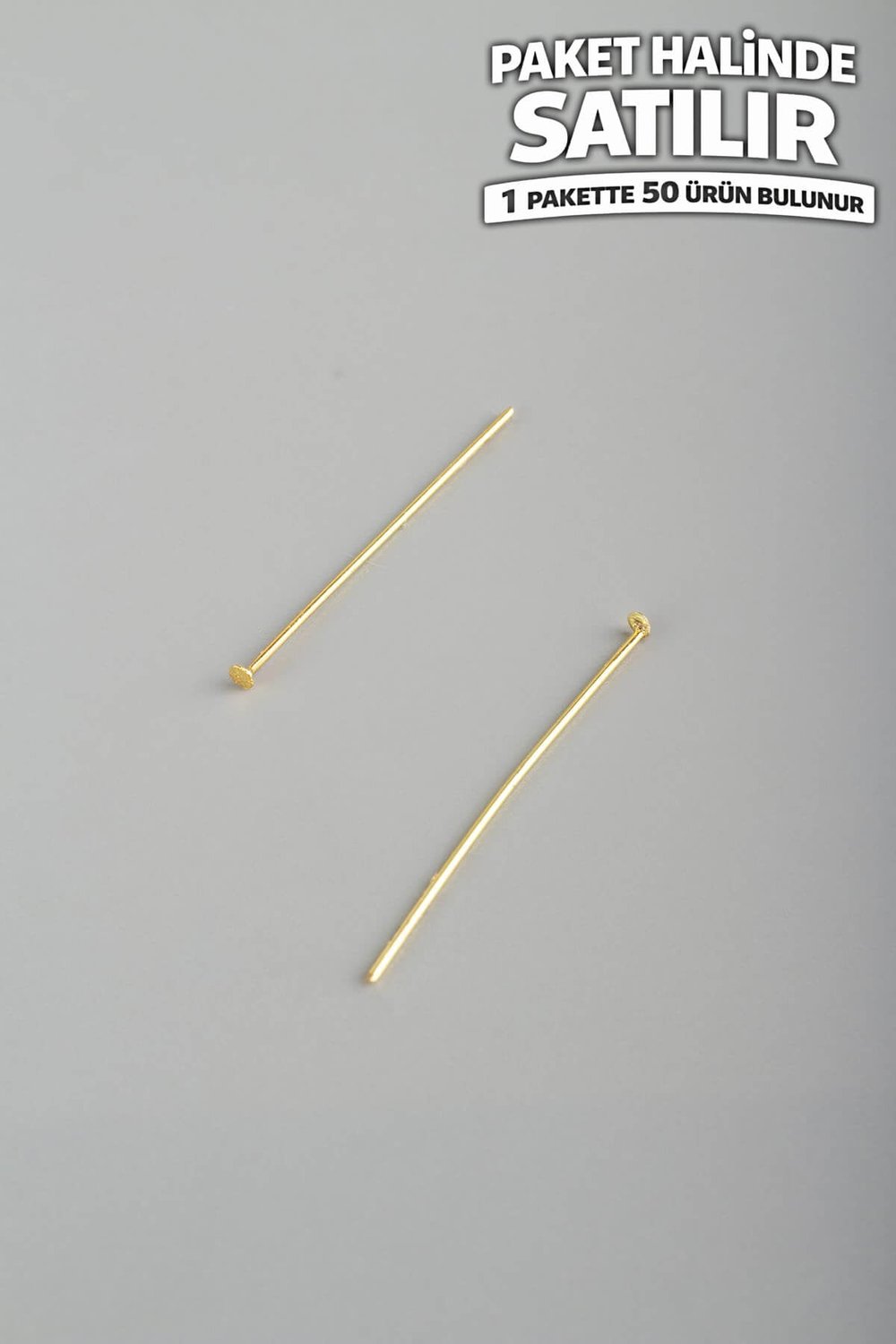Çelik Aparat Altın 30mm 50 PCS