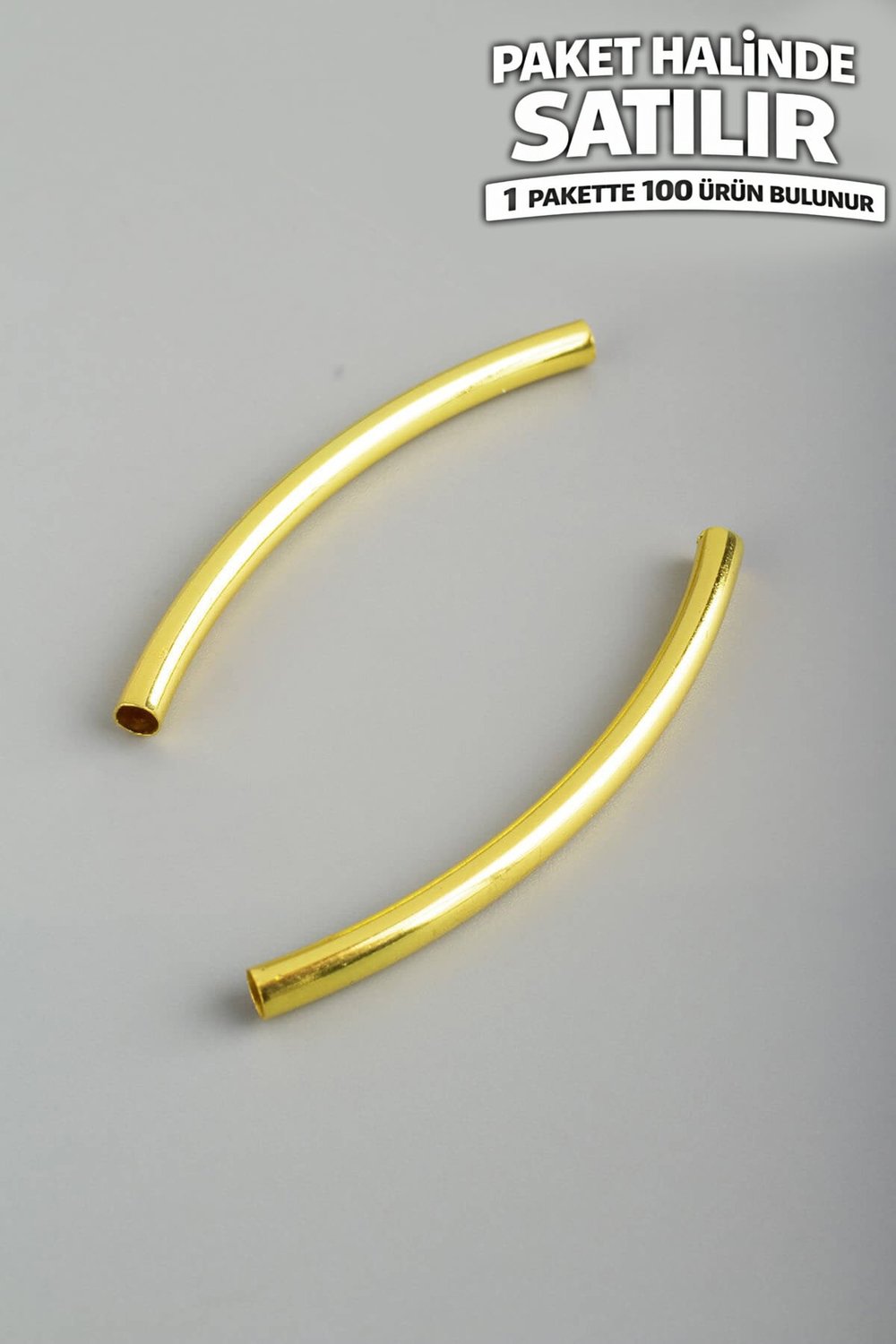 Çelik Aparat Altın Boru Kesim 3x40mm 100 Adet