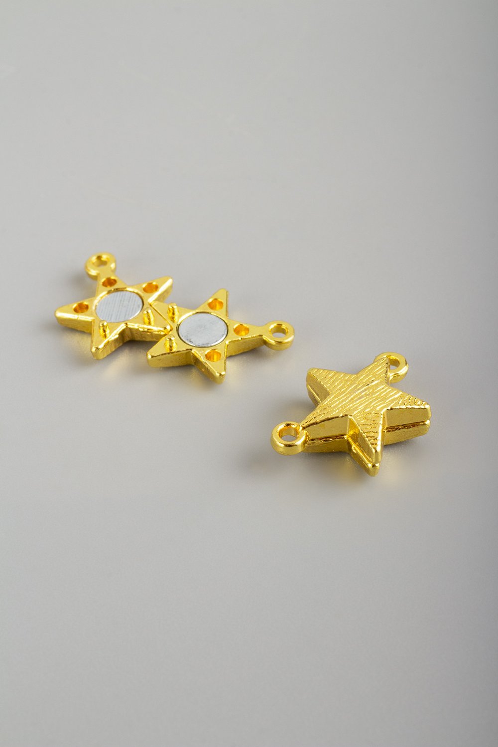 Çelik Aparat Altın Yıldız Kesim 4x10mm 10 PCS