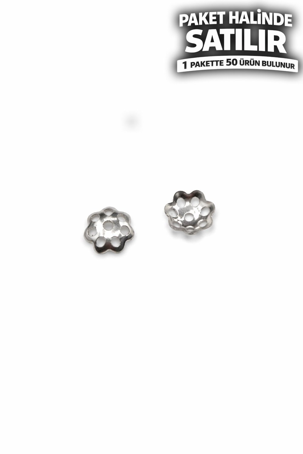 Çelik Aparat Gümüş 5x1mm 50 PCS