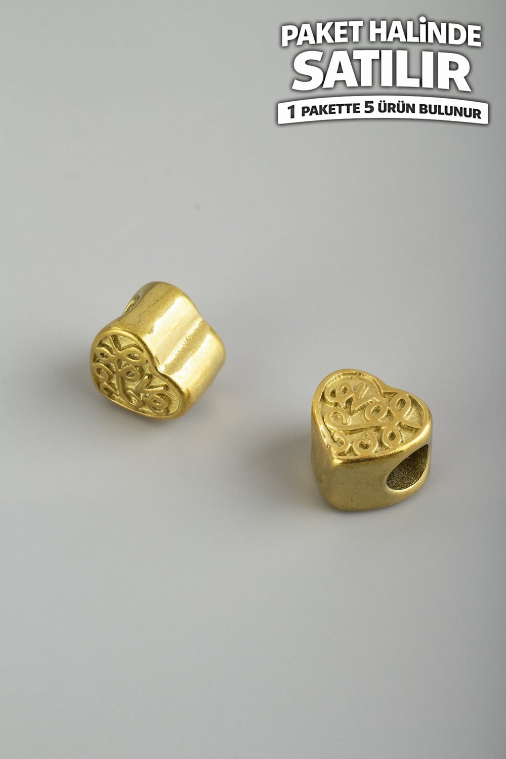 Çelik Ara Aparat Altın 10x11mm 5 PCS