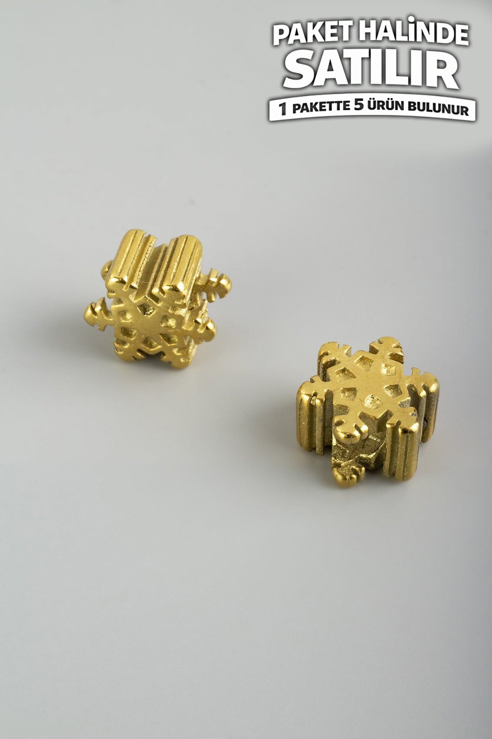 Çelik Ara Aparat Altın 8x12mm 5 Adet