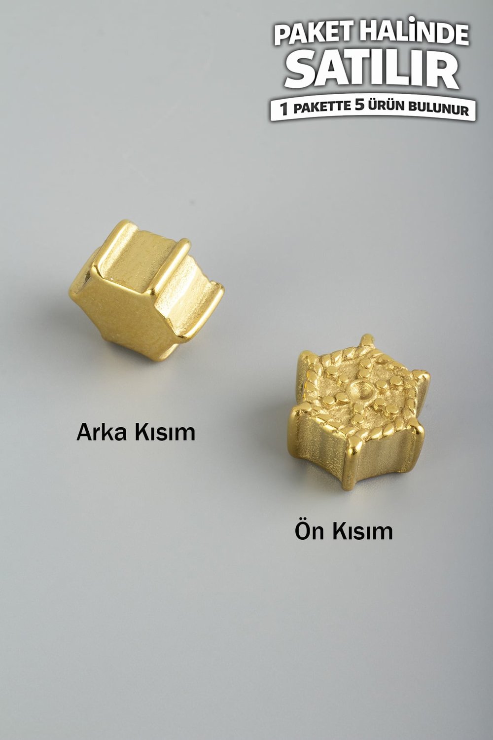 Çelik Ara Aparat Altın 8x13mm 5 PCS