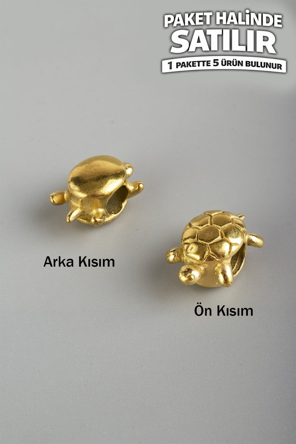 Çelik Ara Aparat Altın 9x11x16mm 5 Adet