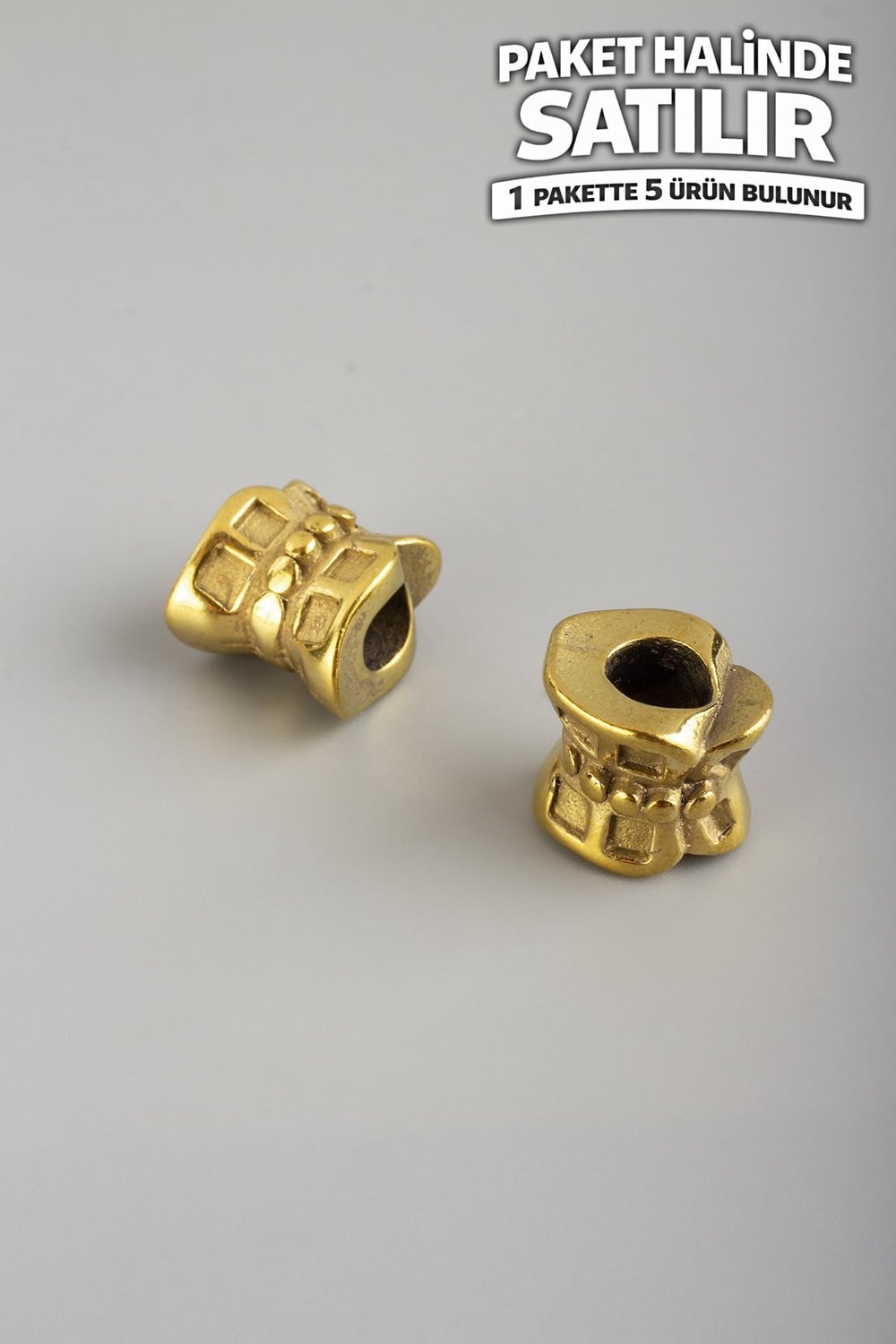 Çelik Ara Aparat Altın 9x12mm 5 PCS