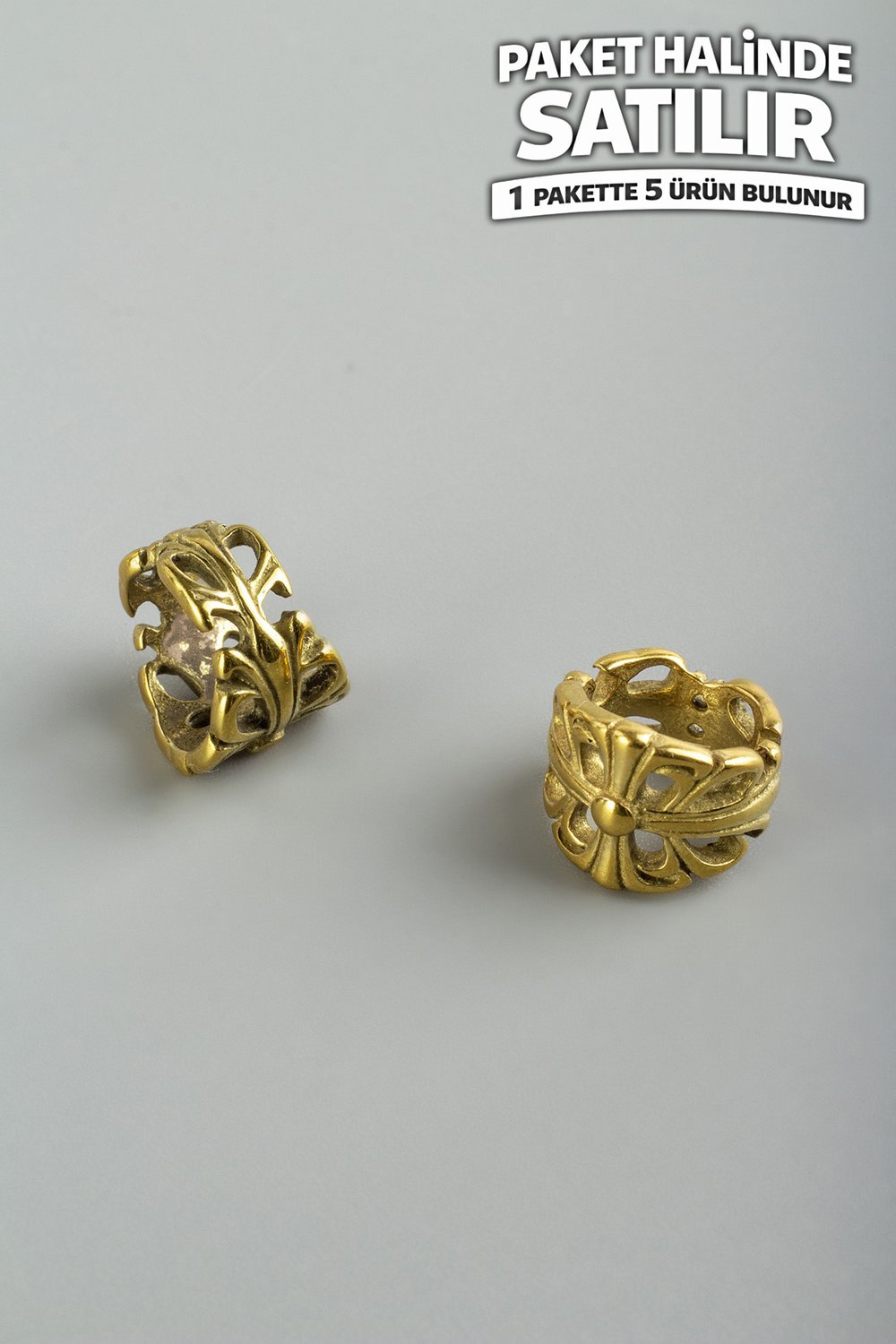Çelik Ara Aparat Altın 9x12mm 5 PCS