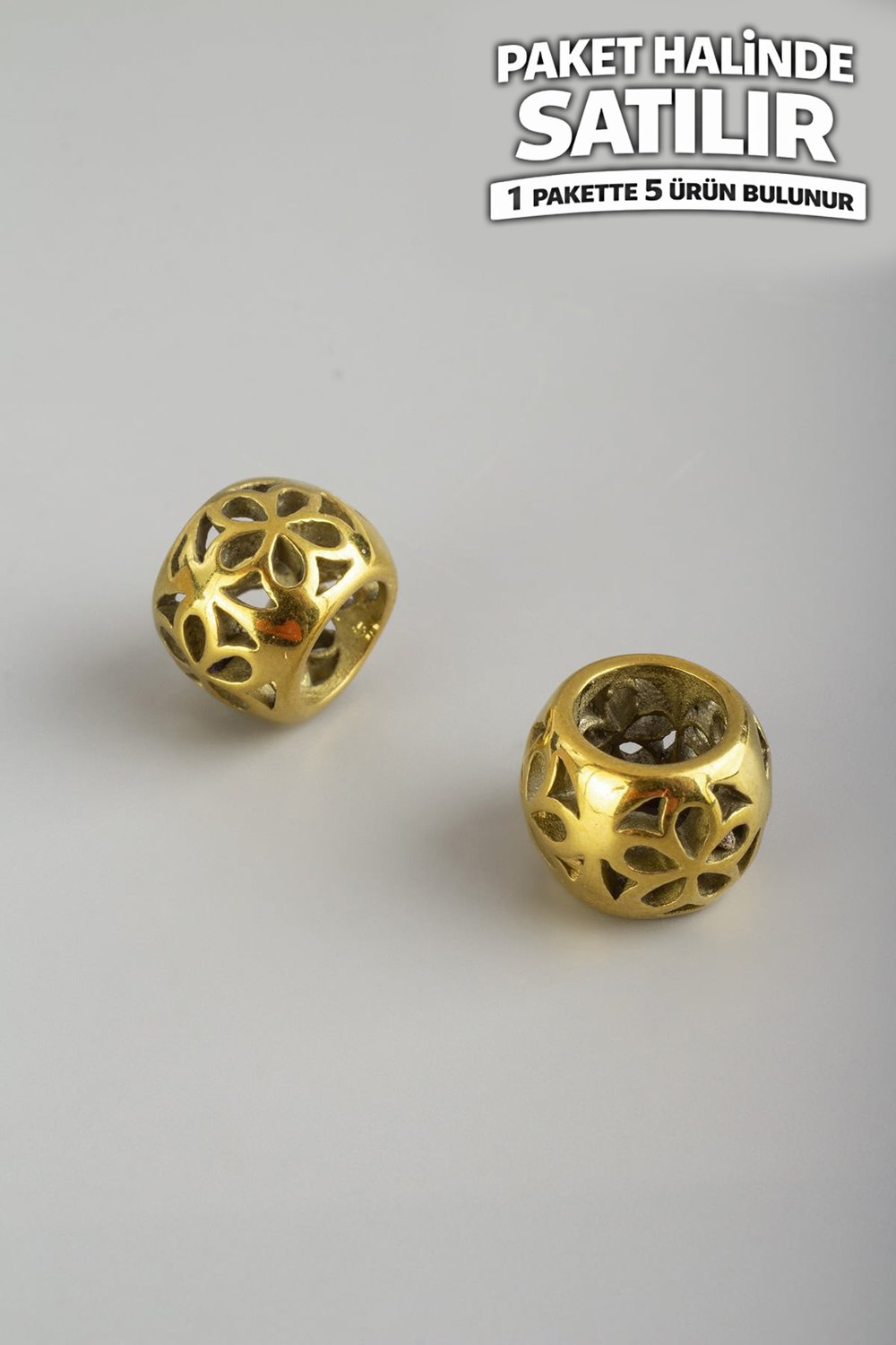 Çelik Ara Aparat Altın 9x13mm 5 Adet
