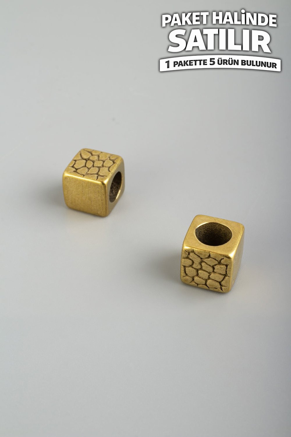Çelik Ara Aparat Altın Küp Kesim 8x8mm 5 PCS