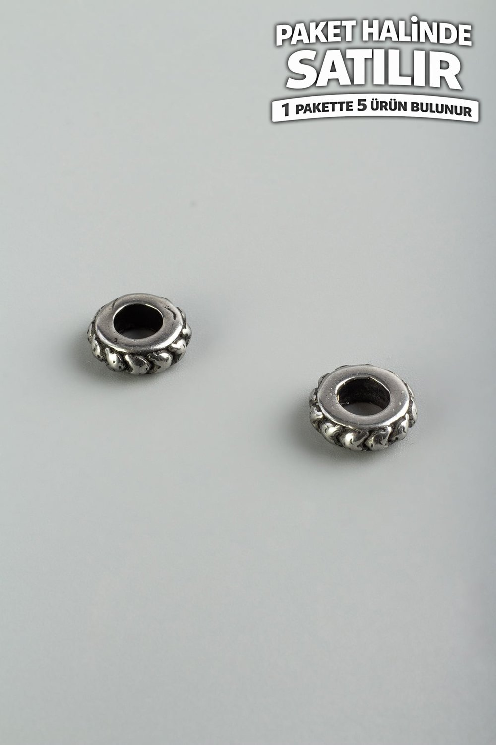 Çelik Ara Aparat Gümüş 10x3mm 5 PCS