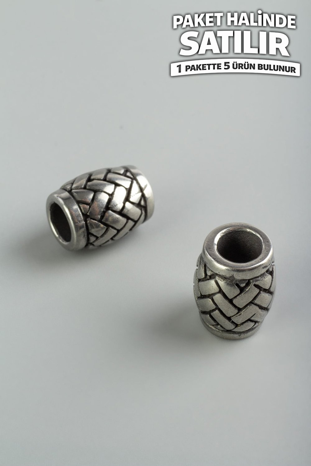 Çelik Ara Aparat Gümüş 14x11mm 5 PCS