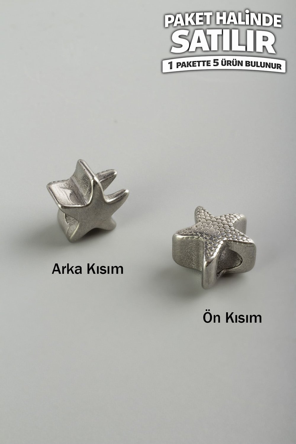 Çelik Ara Aparat Gümüş 9x12mm 5 PCS