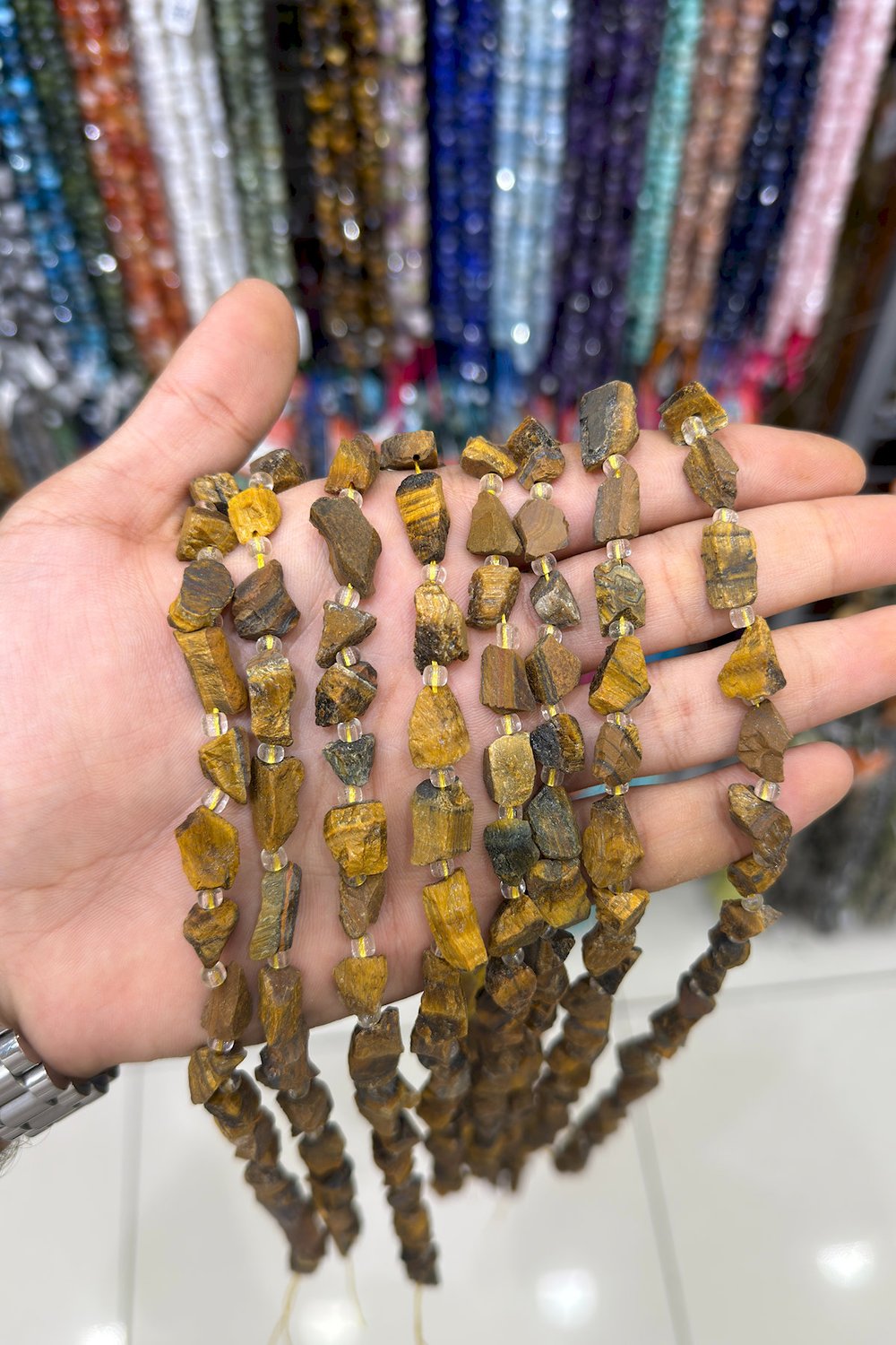 Kaplangözü Taşı Amorf Kesim 8x12mm Doğal Taş Dizi