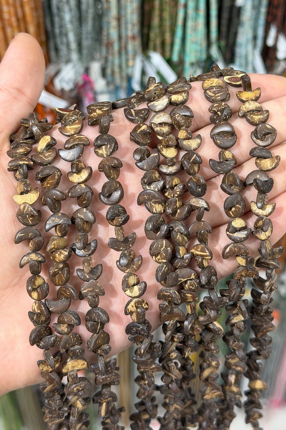 Coconut Hindistan Ağacı Ay Kesim 5x10mm Dizi