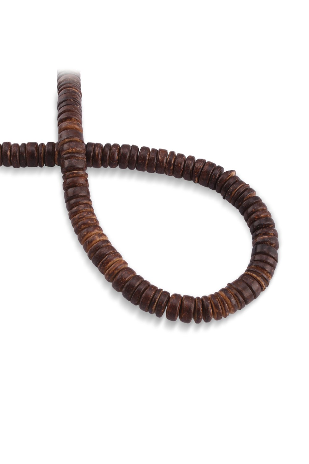 Coconut Hindistan Cevizi Ağacı Koyu Kahverengi Rondela Kesim 10x4mm Dizi