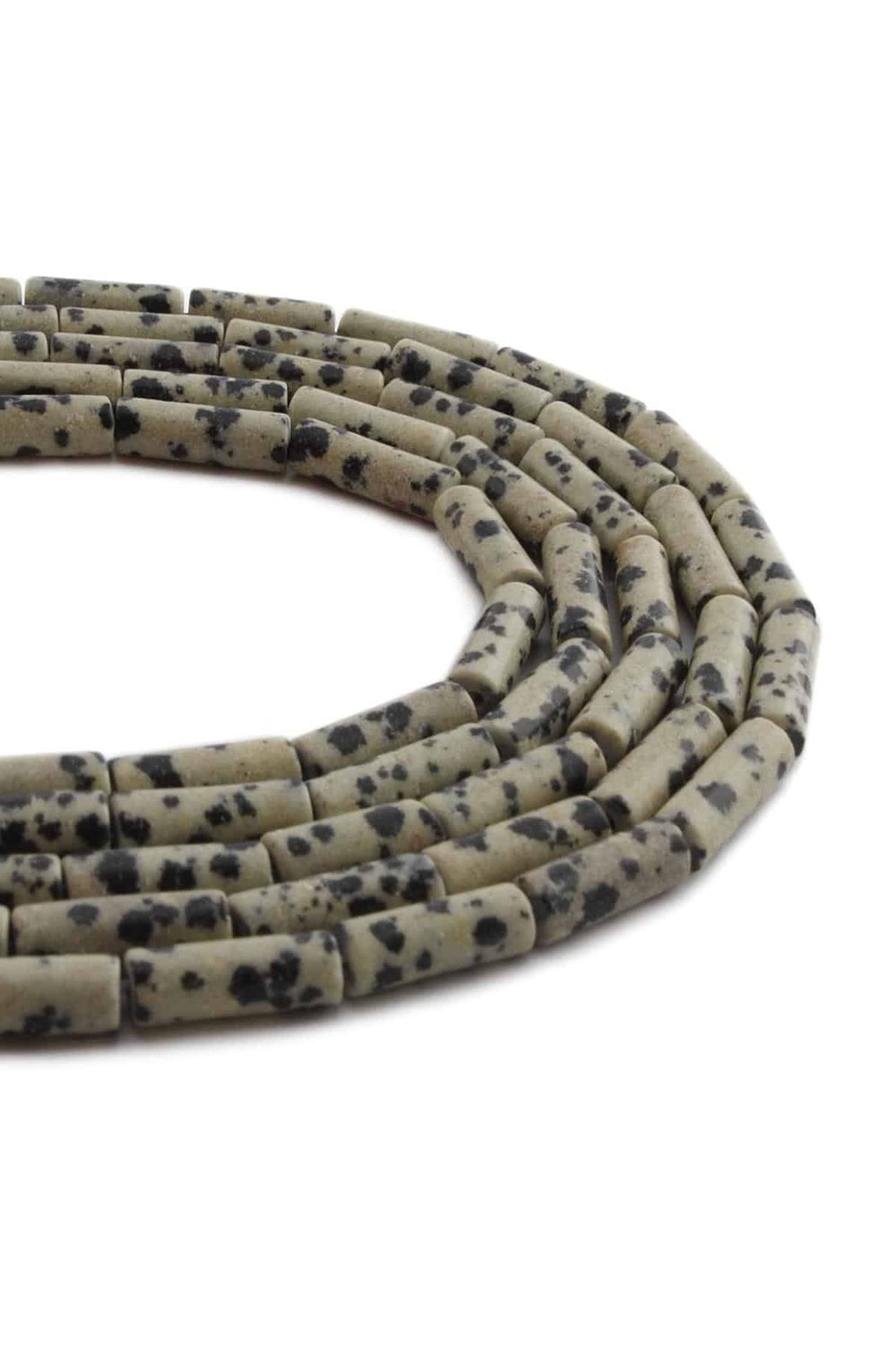 Dalmaçyalı Jasper Taşı Silindir Kesim Parlak 4x13mm Doğal Taş Dizi