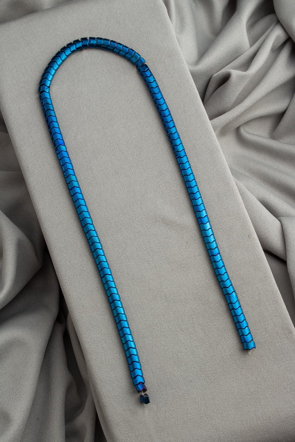 Doğal Taş Parlak Mavi Yassı Rondela Kesim 6x4mm Dizi [AA]
